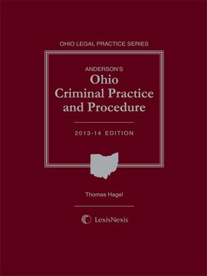 cover image of Anderson's Ohio Criminal Practice and Procedure